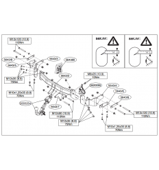 Фаркоп на Hyundai Santa Fe 564300