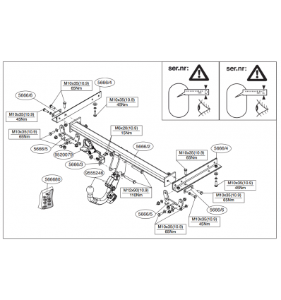 Фаркоп на Opel Mokka 566600