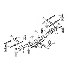 Фаркоп на Renault Duster D-014