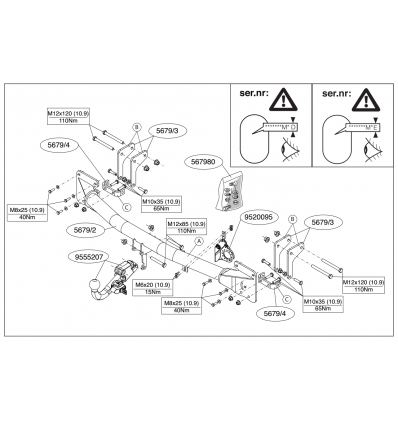 Фаркоп на Mitsubishi Outlander 567900