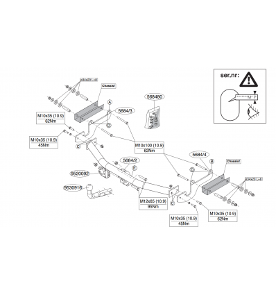 Фаркоп на Renault Clio 568400