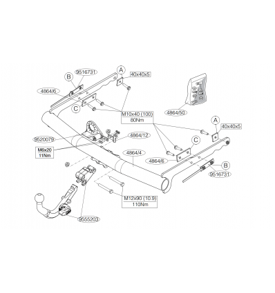 Фаркоп на Ford Mondeo 486400