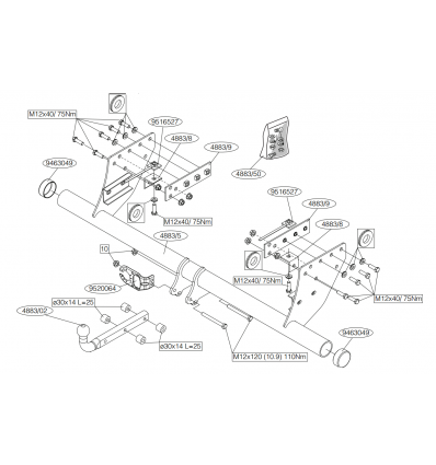 Фаркоп на Mitsubishi L 200 488300