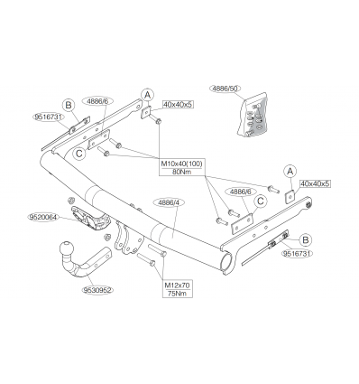 Фаркоп на Ford Mondeo 488600