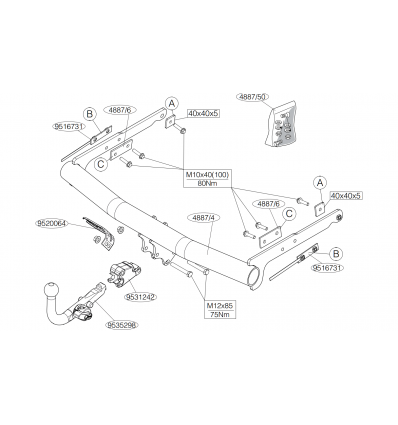 Фаркоп на Ford Mondeo 488700