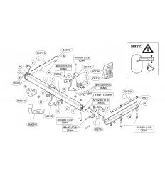 Фаркоп на Honda Accord 505700