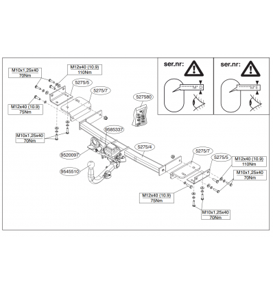 Фаркоп на Hyundai IX 35 527500