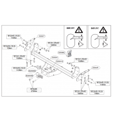 Фаркоп на Nissan Navara 533300