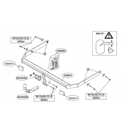 Фаркоп на Ford Focus 2 538600