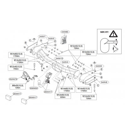 Фаркоп на Jeep Grand Cherokee FL 542000