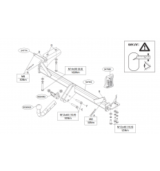 Фаркоп на Land Rover Evogue 547600