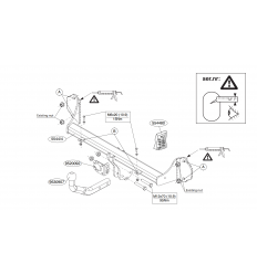 Фаркоп на BMW 3-Seria F30/F31 554400