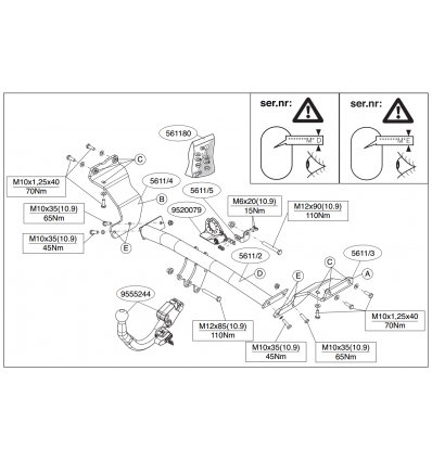 Фаркоп на Kia Ceed 561100