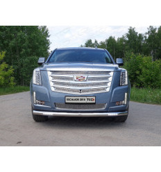 Защита передняя нижняя (с ДХО) на Cadillac Escalade CADESC15-06