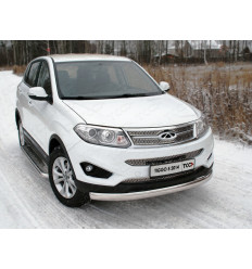 Защита передняя нижняя (овальная) на Chery Tiggo 5 CHERTIG514-03