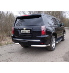 Защита задняя (уголки овальные) на Chevrolet Tahoe CHEVTAH16-15