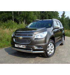 Защита передняя нижняя (двойная) на Chevrolet Trailblazer CHEVTRBL13-02