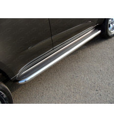 Пороги с площадкой (нерж. лист) на Chevrolet Trailblazer CHEVTRBL13-06