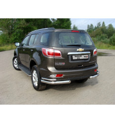 Защита задняя (уголки двойные) на Chevrolet Trailblazer CHEVTRBL13-10