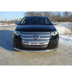 Защита передняя нижняя (овальная, с ходовыми огнями) на Ford Edge FOREDG14-16