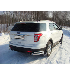 Защита задняя (уголки двойные) на Ford Explorer FOREXPL12-13
