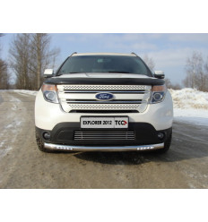 Защита передняя нижняя (с ходовыми огнями) на Ford Explorer FOREXPL12-18