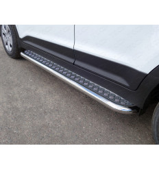 Пороги с площадкой на Hyundai Creta HYUNCRE16-20