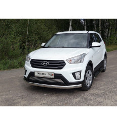 Защита передняя нижняя (овальная) на Hyundai Creta HYUNCRE16-25