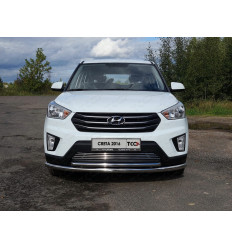 Защита передняя нижняя (двойная) на Hyundai Creta HYUNCRE16-30