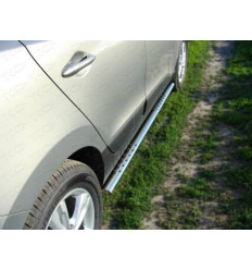 Пороги овальные с проступью на Hyundai ix35 HYUNIX35-04