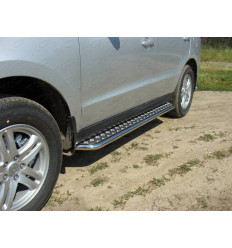 Пороги с площадкой на Hyundai Santa Fe HYUNSF11-03