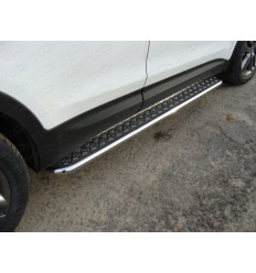 Пороги с площадкой на Hyundai Santa Fe HYUNSF12-03