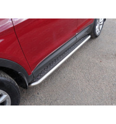 Пороги с площадкой на Hyundai Santa Fe HYUNSF4WD15-13