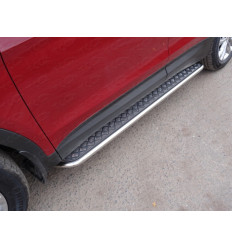 Пороги с площадкой на Hyundai Santa Fe HYUNSF4WD15-15