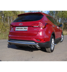 Защита задняя центральная на Hyundai Santa Fe HYUNSF4WD15-18