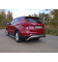 Защита задняя на Hyundai Santa Fe HYUNSF4WD15-19