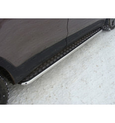 Пороги с площадкой на Hyundai Santa Fe HYUNSFGR14-06