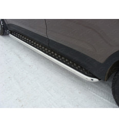 Пороги с площадкой на Hyundai Santa Fe HYUNSFGR14-08