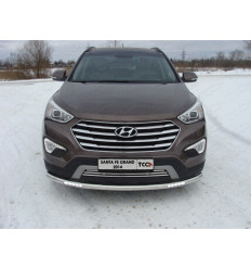 Защита передняя нижняя (с ходовыми огнями) на Hyundai Santa Fe HYUNSFGR14-19