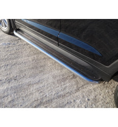 Пороги с площадкой (нерж. лист) на Hyundai Tucson HYUNTUC15-07