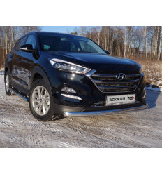 Защита передняя нижняя (овальная) на Hyundai Tucson HYUNTUC15-24