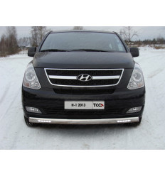 Защита передняя нижняя (с ДХО) на Hyundai H1 Starex HYUNH113-08