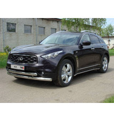 Защита передняя нижняя на Infiniti QX70 INFFX37-01