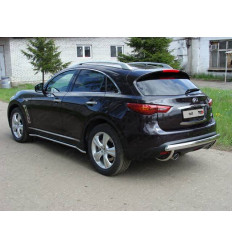 Защита задняя центральная на Infiniti QX70 INFFX37-03