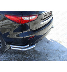 Защита задняя (уголки двойные) на Infiniti QX60 INFJX3513-12