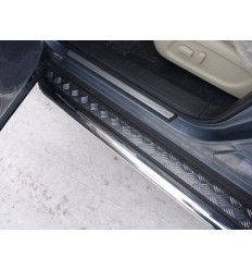 Пороги с площадкой (укороченные) на Infiniti QX60 INFQX6016-30