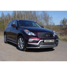 Защита передняя нижняя (двойная) на Infiniti QX50 INFQX5016-05