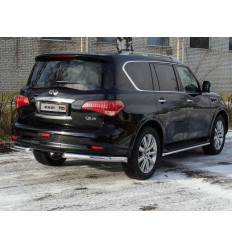 Защита задняя (уголки) на Infiniti QX56 INFQX5611-03