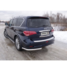 Защита задняя (уголки) на Infiniti QX80 INFQX8014-10