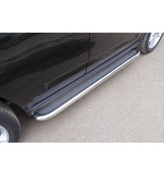 Пороги с площадкой (нерж. лист) на Jeep Compass JEEPCOM14-11